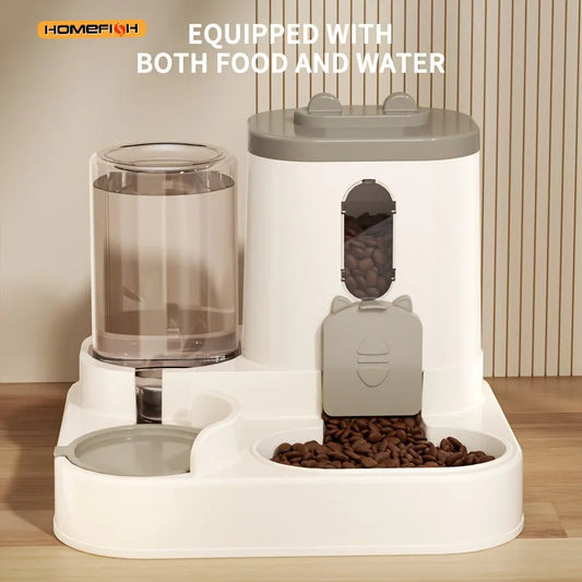 2in 1 Cat Food Dispenser Water and Food Integrated Fully Automatic Cat Food Feeding and Water Dispenser Cute Water Dispenser