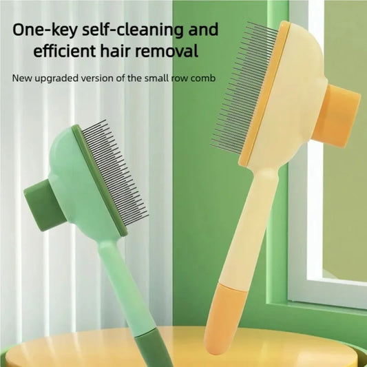 One Button Self-Cleaning Pet Hair Remover Brush Multifunctional Dog Cat Massage Comb Portable Grooming Brush