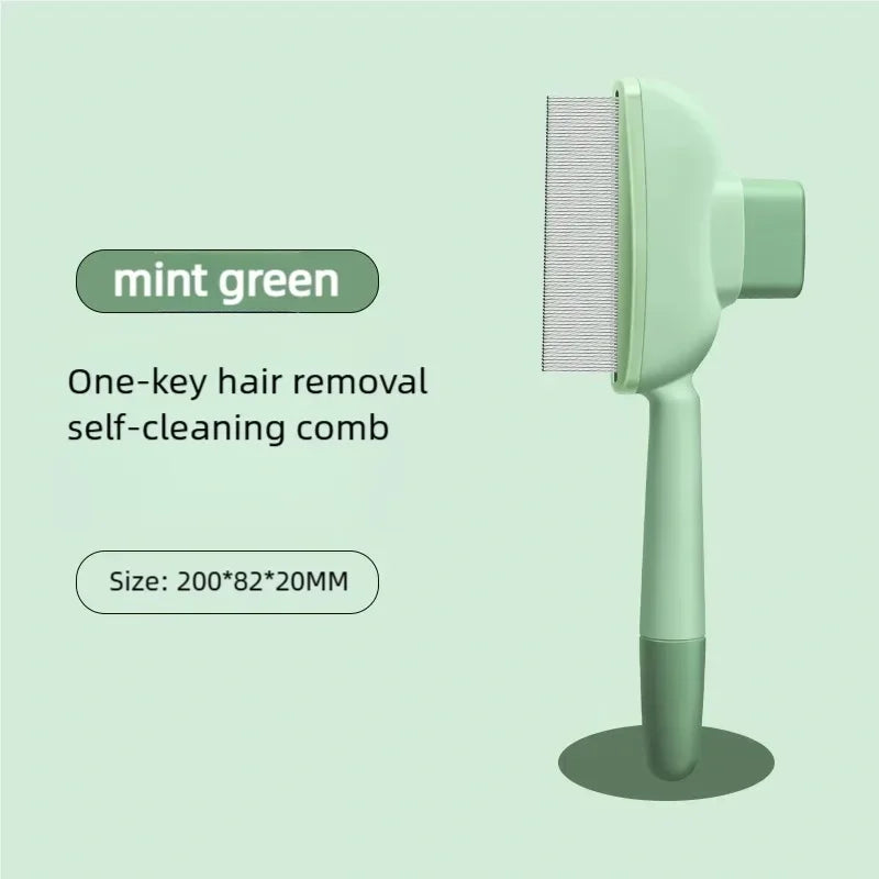 One Button Self-Cleaning Pet Hair Remover Brush Multifunctional Dog Cat Massage Comb Portable Grooming Brush